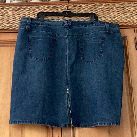 🦋NWOT Avenue Jeans So Fun Size 26 Awesome Denim Skirt Wardrobe Must Have 🦋 - Picture 7 of 11
